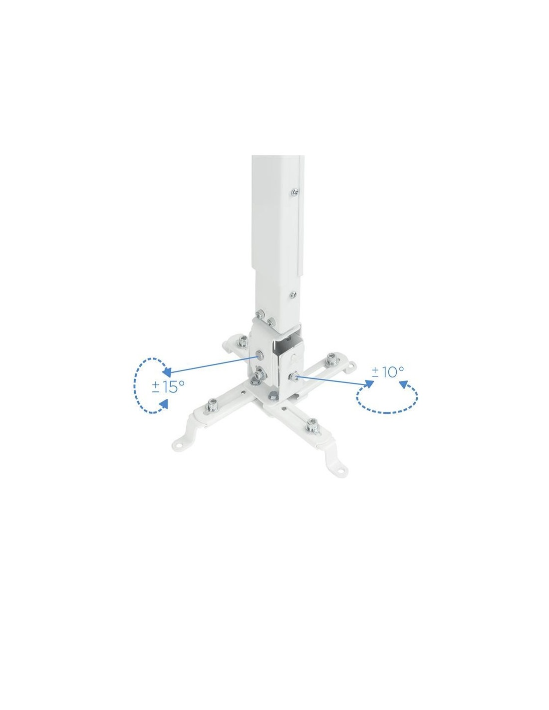 SOPORTE PROYECTOR TOOQ TECHO INCLINABLE WHITE