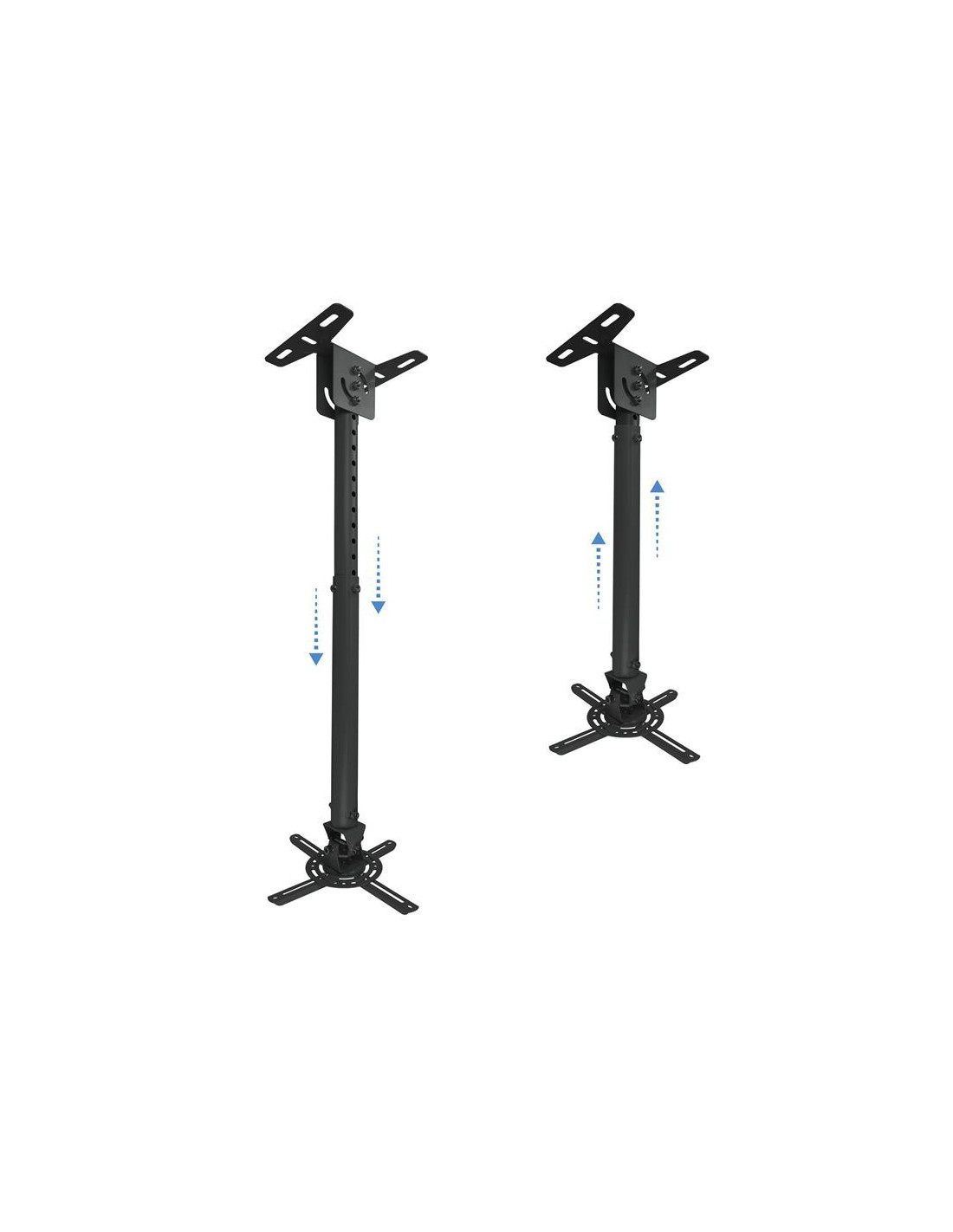 SOPORTE PROYECTOR TOOQ TECHO GIRATORIO E INCLINABLE BLACK