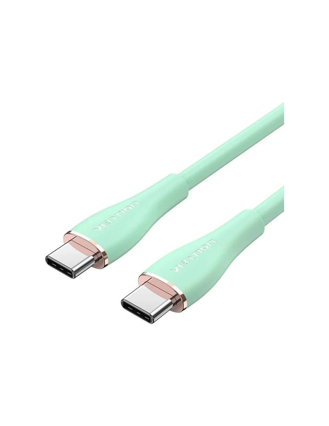CABLE USB-C VENTION TIPO USB-C/M - USB-C/M 480MBPS 5A 100W 1.5M GREEN