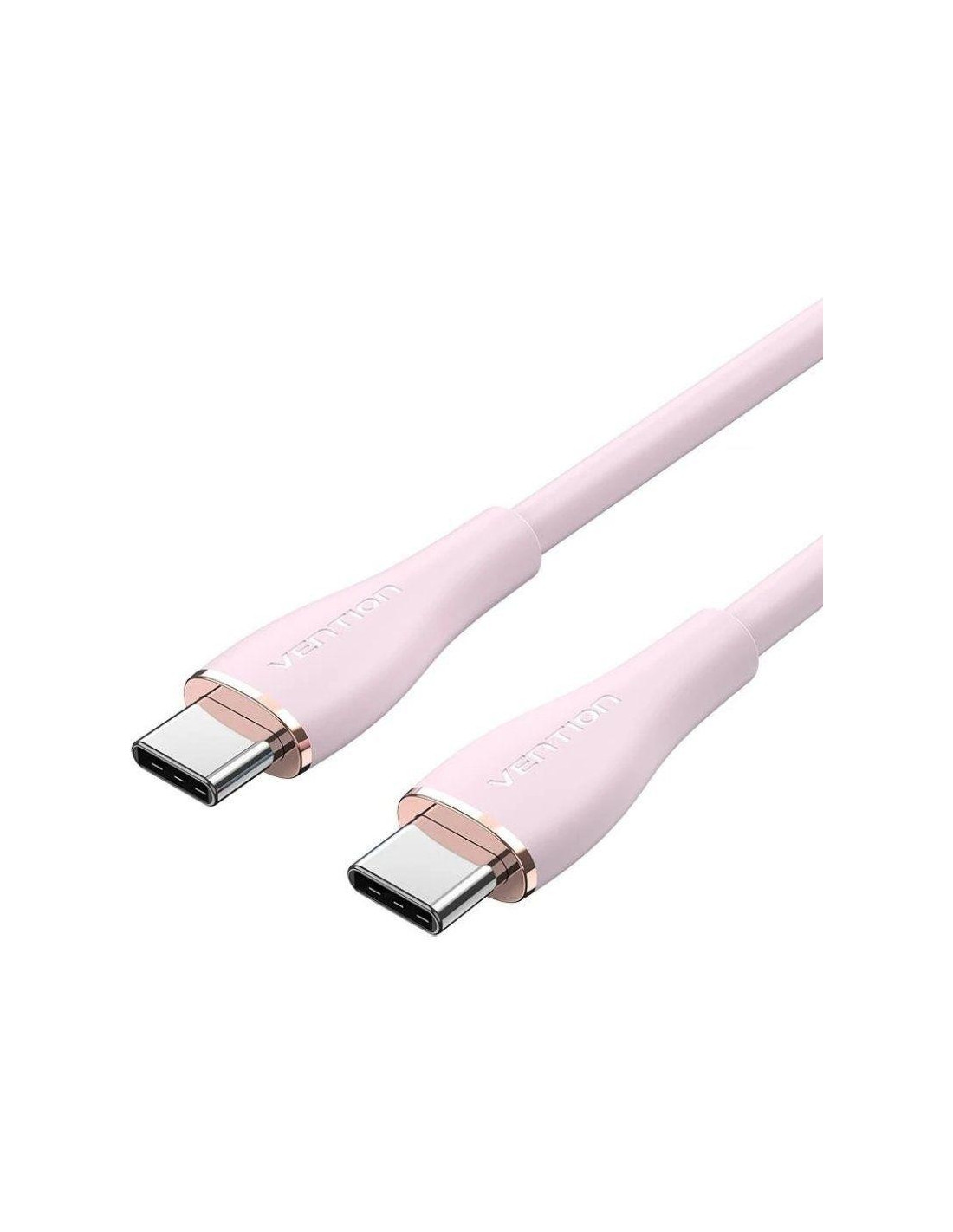 CABLE USB-C VENTION TIPO USB-C/M - USB-C/M 480MBPS 5A 100W 1.5M ROSE