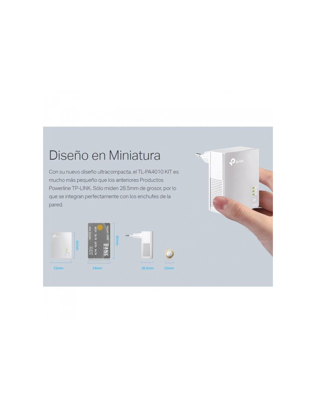 POWERLINE TP-LINK TL-PA4010KIT ETHERNET 2UDS 500M