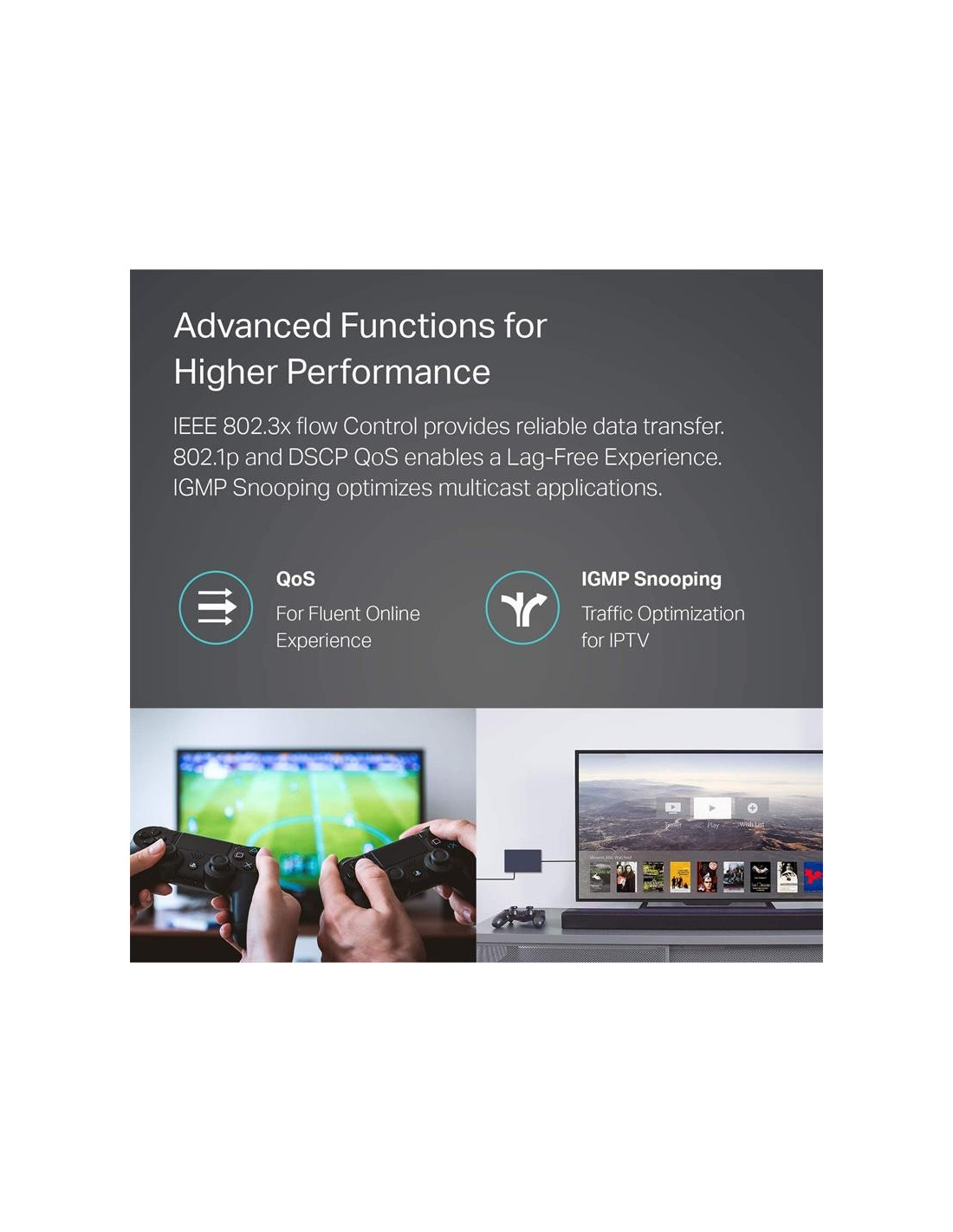 SWITCH TP-LINK TL-SG105S GIGABIT 5 PUERTOS METALICO