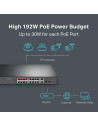 SWITCH TP-LINK 16 PUERTOS 10/100MBPS + 2 10/100/1000 POE+ RACK