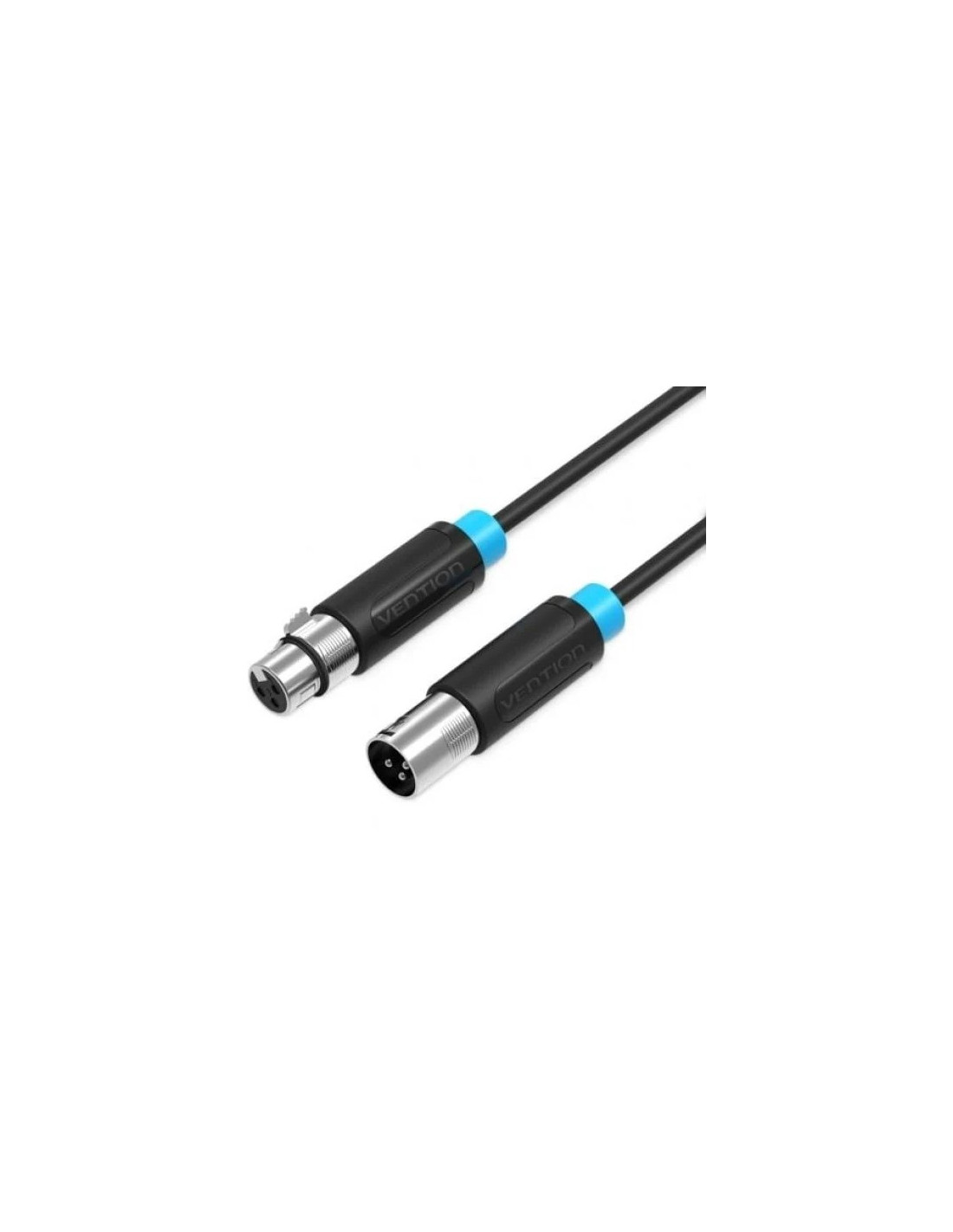 CABLE ESTEREO VENTION XLR  M - XLR H 10M BLACK