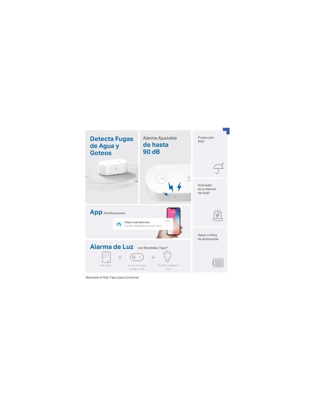 SENSOR TP-LINK TAPO T300 HUMEDAD