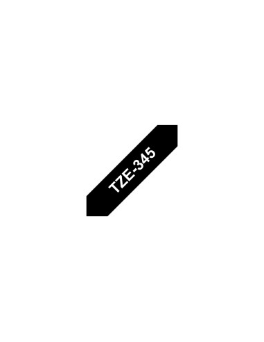 Brother TZE-355 cinta para impresora de etiquetas Blanco sobre negro