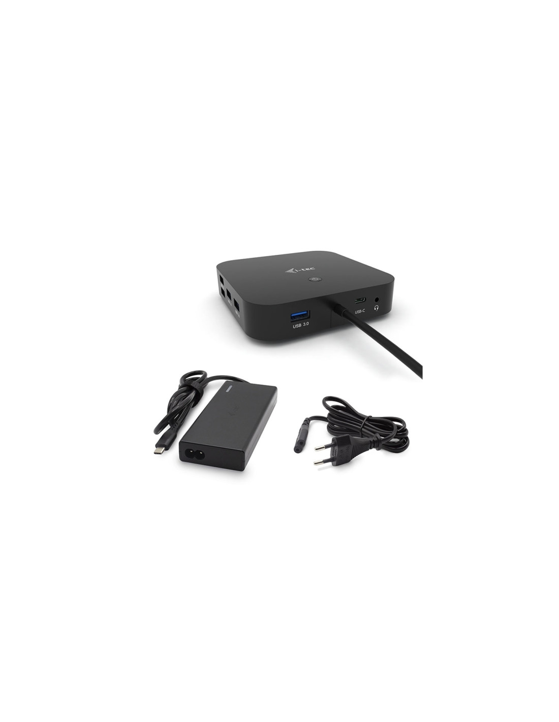 i-tec USB-C Dual Display Docking Station with Power Delivery 65W + Universal Charger 77 W