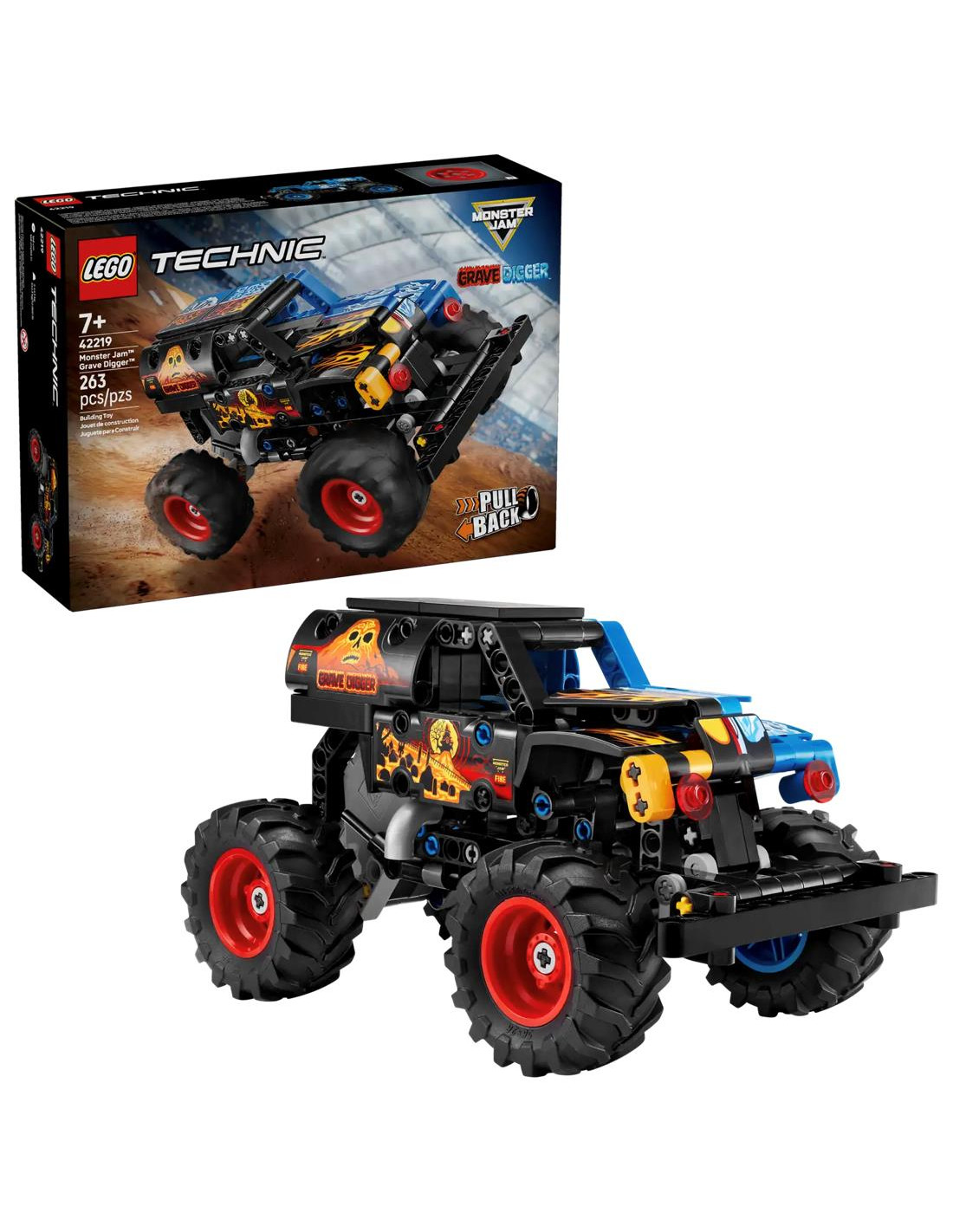 LEGO 42219 Monster Jam Grave Digger Fuego y Hielo