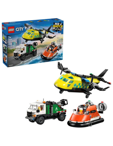 LEGO 60505 Remix: Avión, Camión Técnico y Aeordeslizador