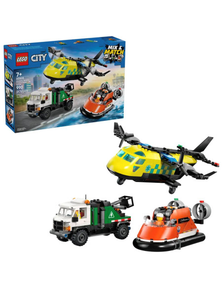 LEGO 60505 Remix: Avión, Camión Técnico y Aeordeslizador