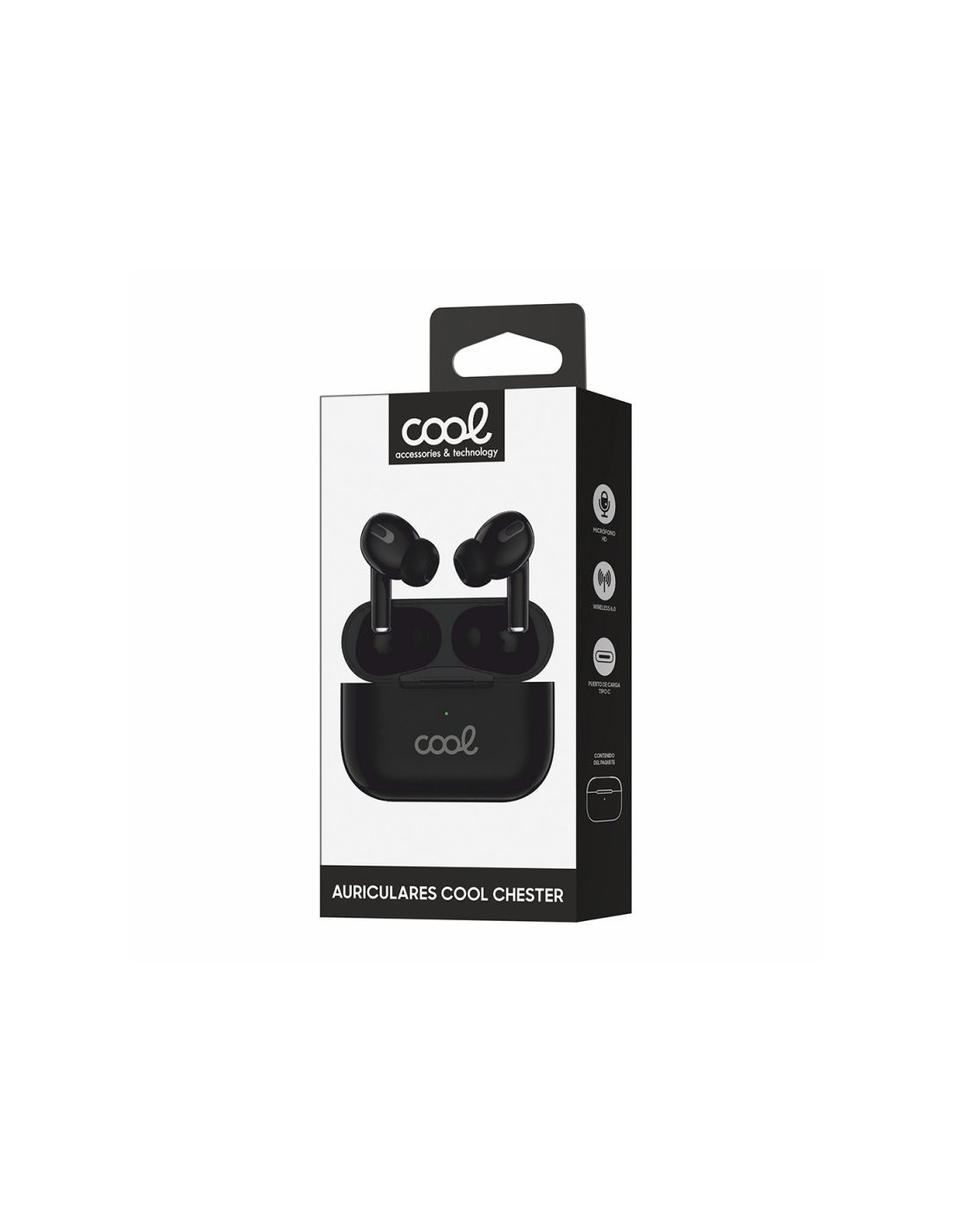 AURICULARES INALAMBRICOS COOL CHESTER NEGRO