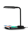 LÁMPARA LED + BASE CARGA INALAMBRICA NEGRO