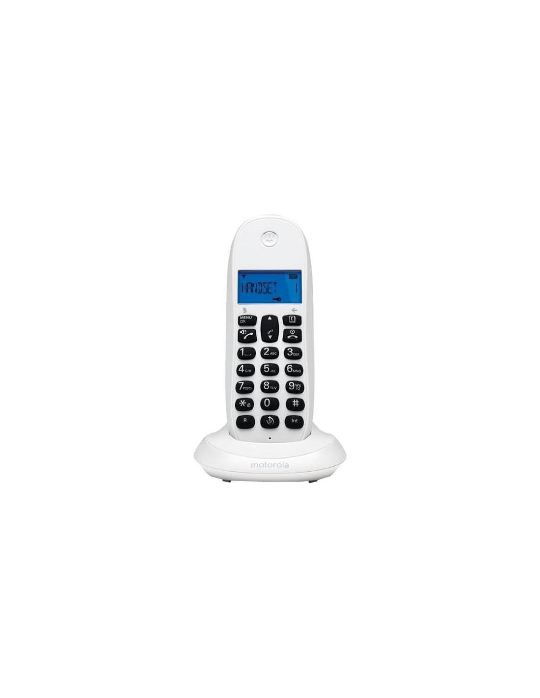 TELEFONO MOTOROLA C1001 CALL BLOCKING DECT WIRELESS WHITE