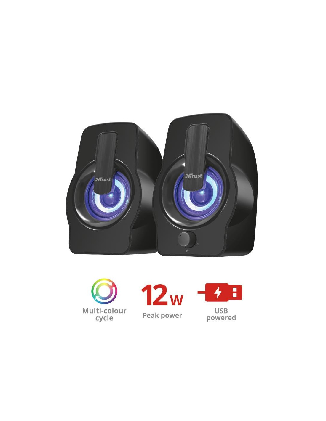 ALTAVOCES TRUST GEMI RGB 2.0 BLACK