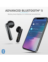 AURICULARES TRUST PRIMO TOUCH EARPHONES BLUETOOTH WIRELESS BLACK