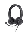 AURICULARES + MICROFONO TRUST HS-150 HEADSET 3.5MM BLACK