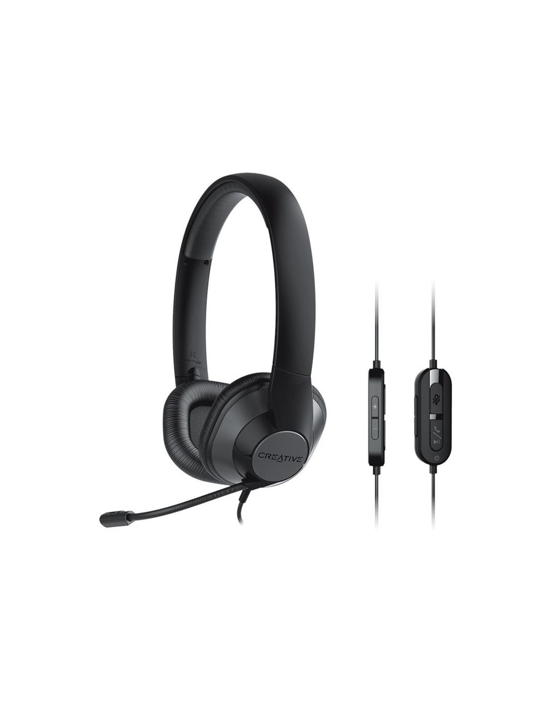 AURICULARES + MICROFONO CREATIVE CHAT MAX HS-720 USB BLACK