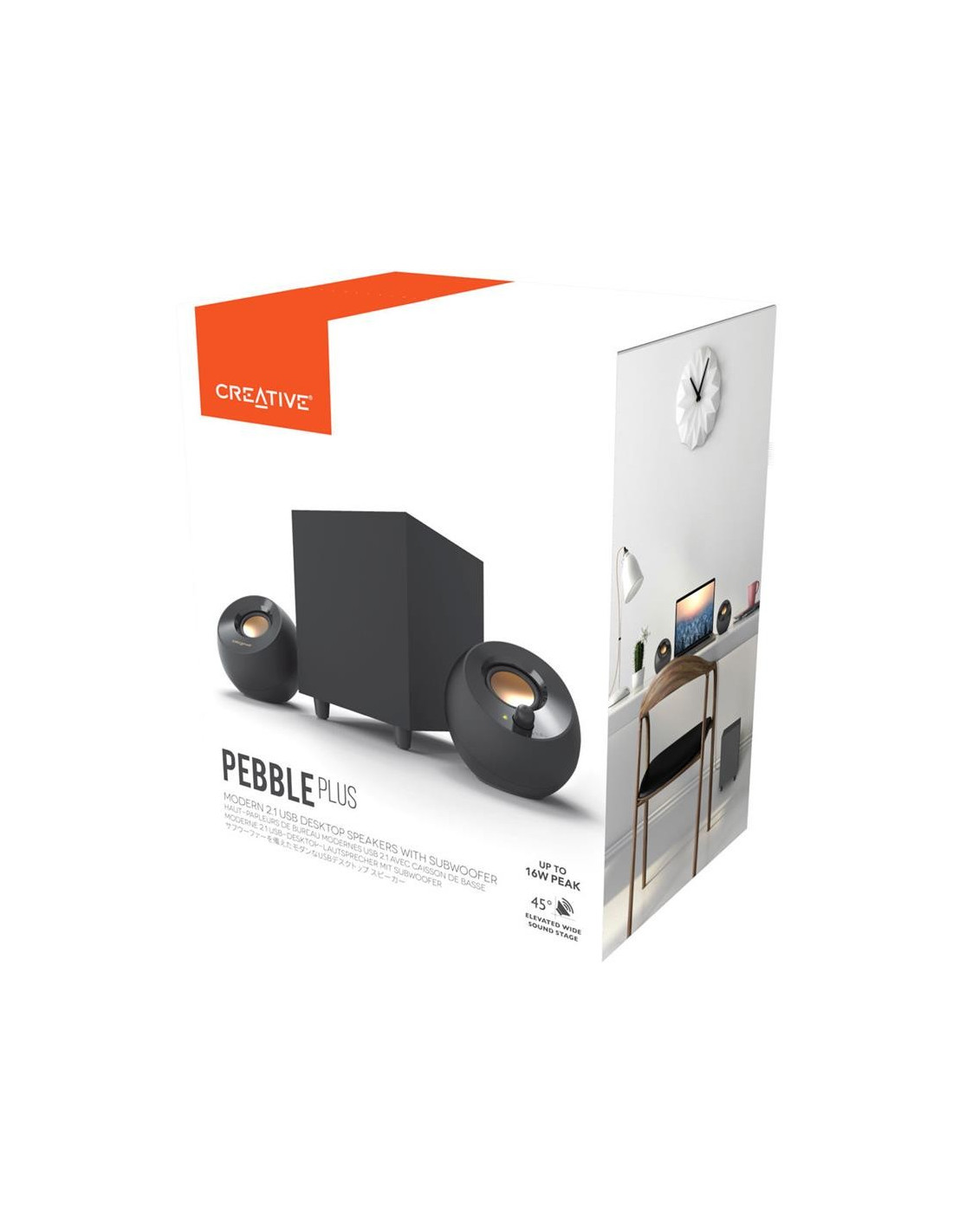 ALTAVOCES CREATIVE PEBBLE PLUS USB 2.1