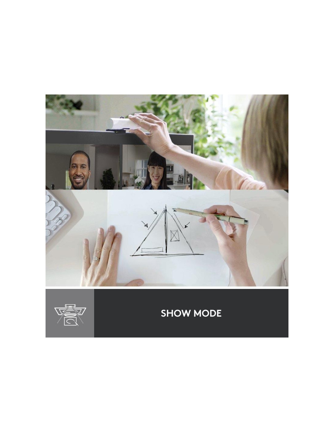 WEBCAM LOGITECH BRIO 500 FHD USB-C WHITE