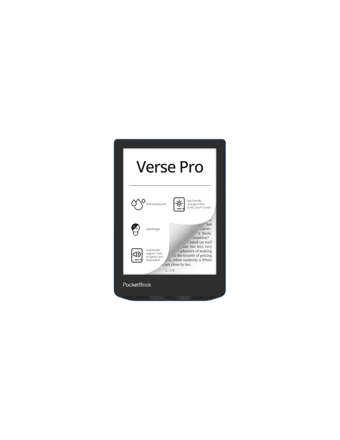 PocketBook Verse Pro lectore de e-book Pantalla táctil 16 GB Wifi Negro, Azul