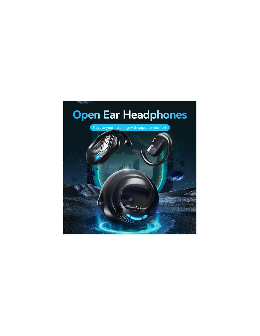 AURICULARES DEPORTIVOS VENTION OPENBEAT O12 BLUETOOTH 5.3 WIRELESS ORANGE