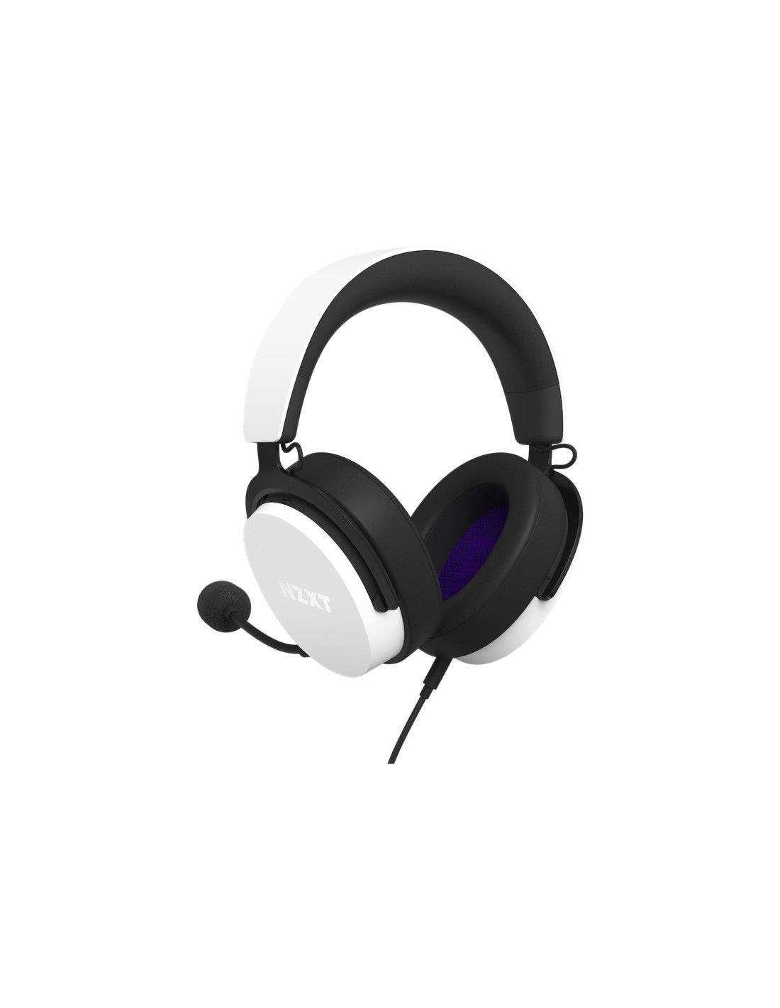 NZXT AP-WCB40-W2 auricular y casco Auriculares Alámbrico Diadema Juego Blanco