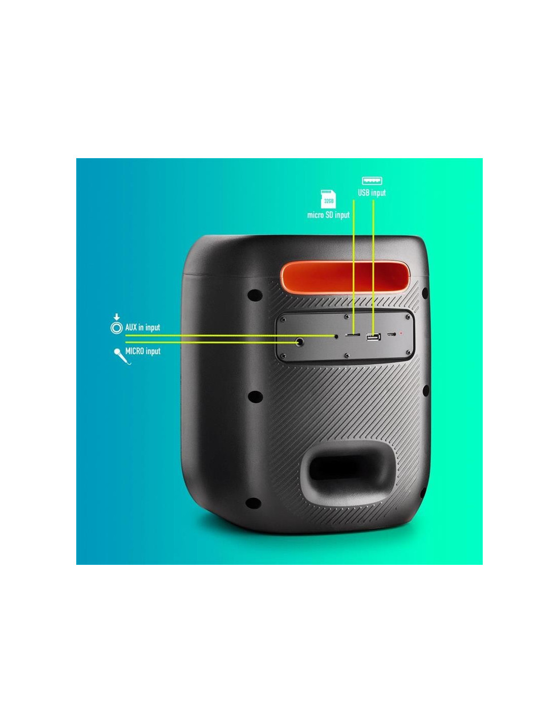 ALTAVOCES NGS WILDSWAG 80W LED USB/SD/BLUETOOTH/MICROFONO/AUX