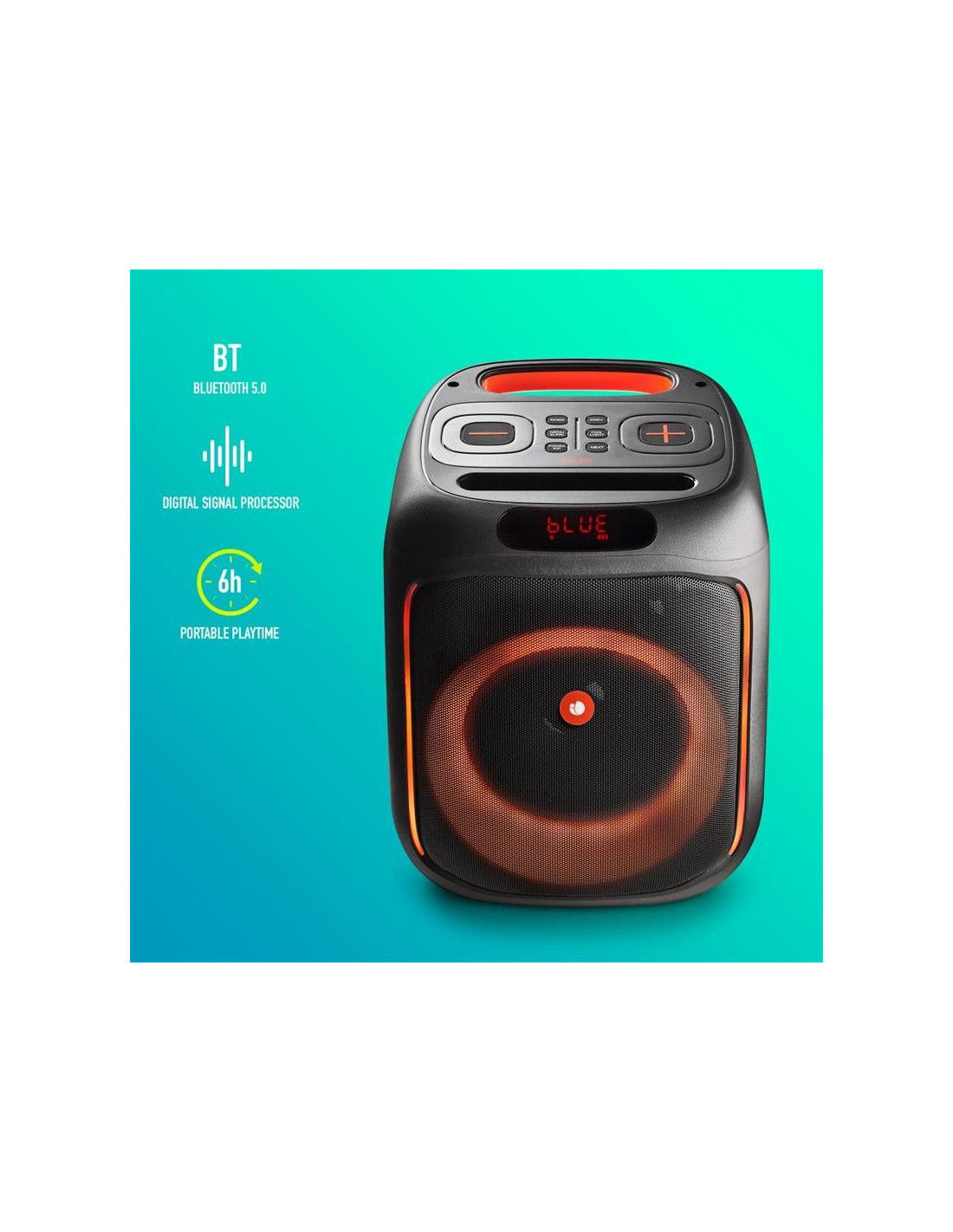 ALTAVOCES NGS WILDSWAG 80W LED USB/SD/BLUETOOTH/MICROFONO/AUX