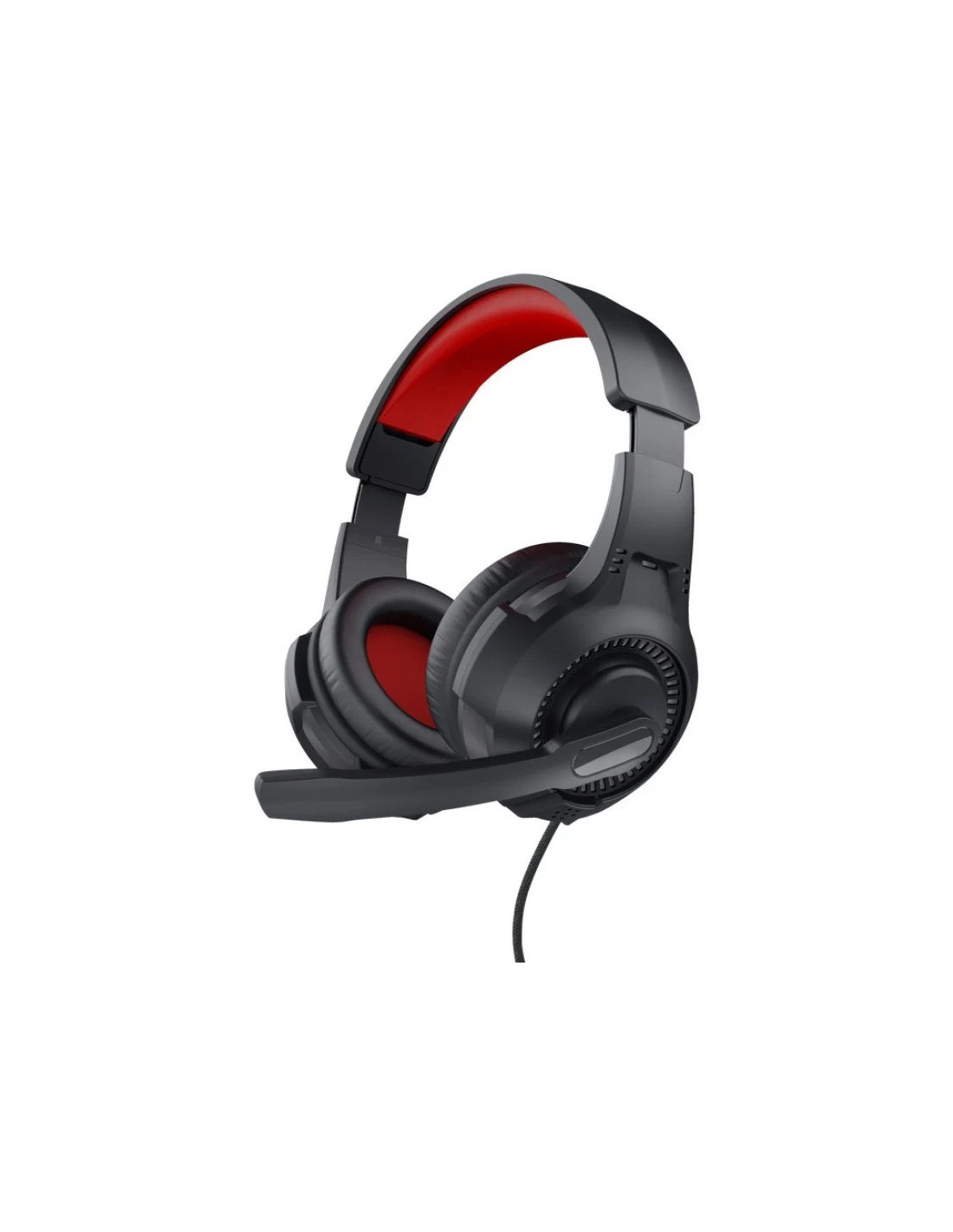 AURICULARES + MICROFONO TRUST HEADSET JACK 3,5MM BLACK/RED