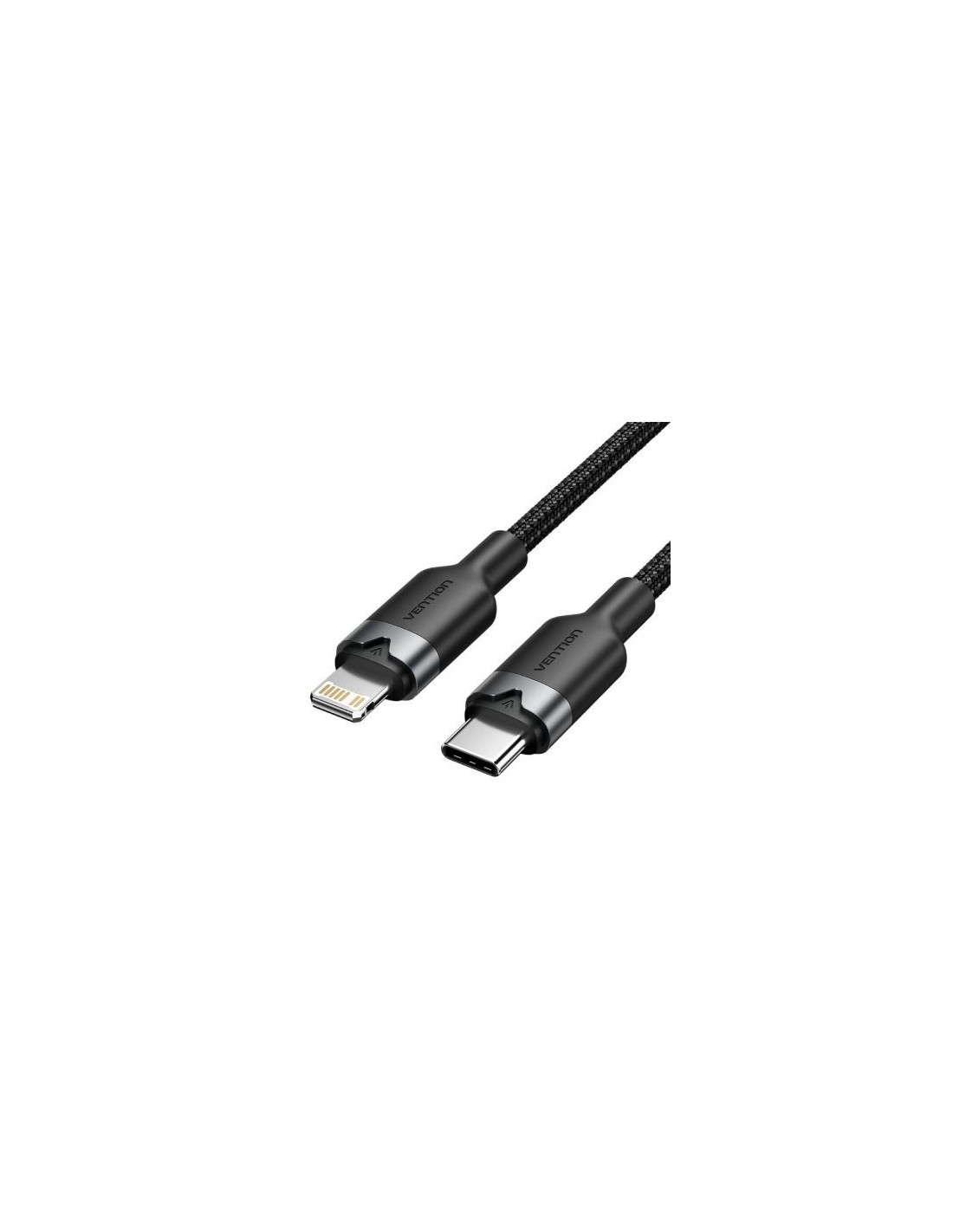 CABLE VENTION USB-C - LIGHTNING 27W 2M BLACK
