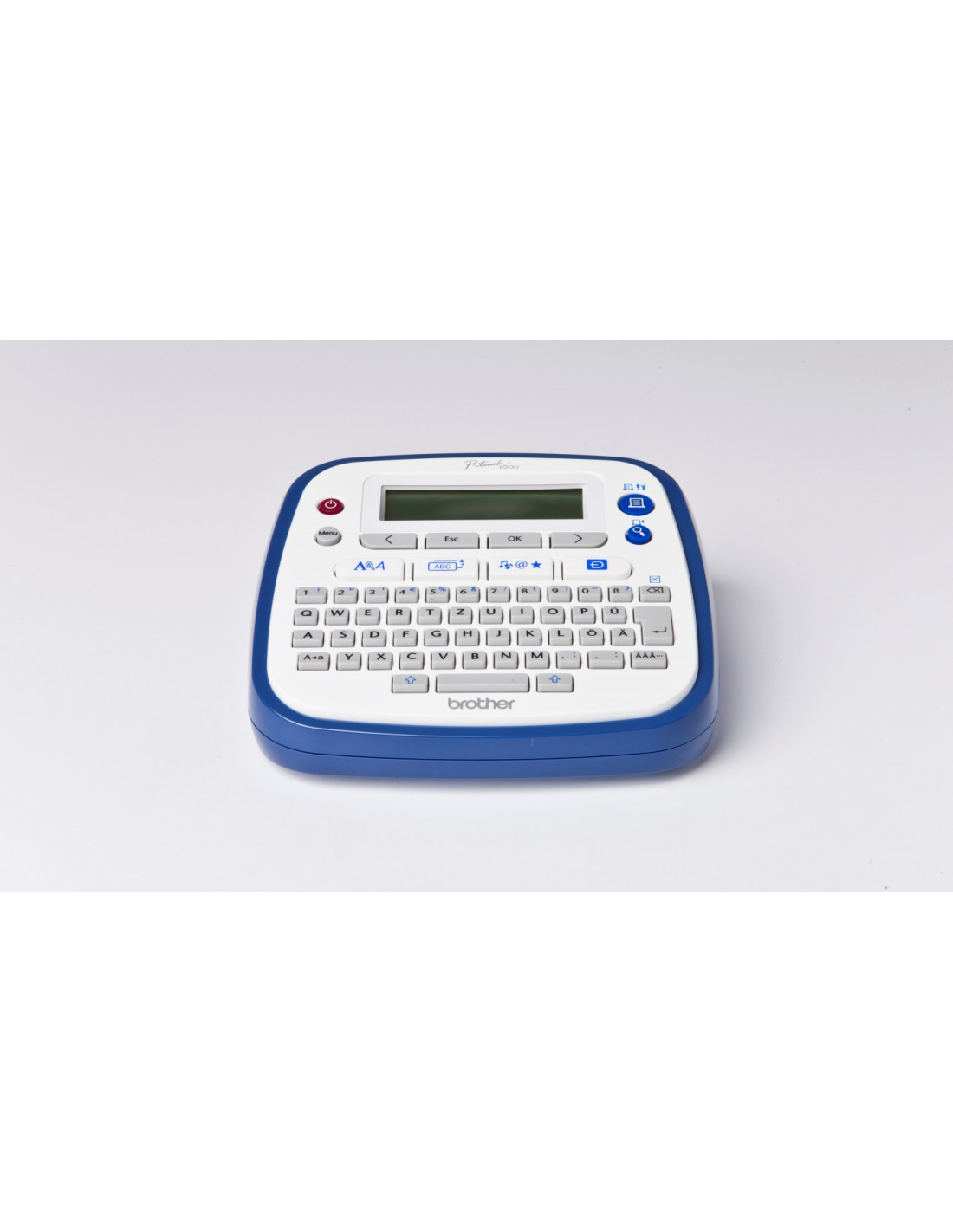 Impresora de etiquetas brother p-touch D200WNVP transferencia termica 180 x 180dpi tze qwerty azul blanco PTD200BWVPG1