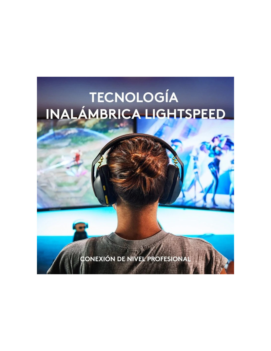 AURICULARES + MICROFONO GAMING LOGITECH G435 BLUETOOTH LIGHTSPEED BLACK