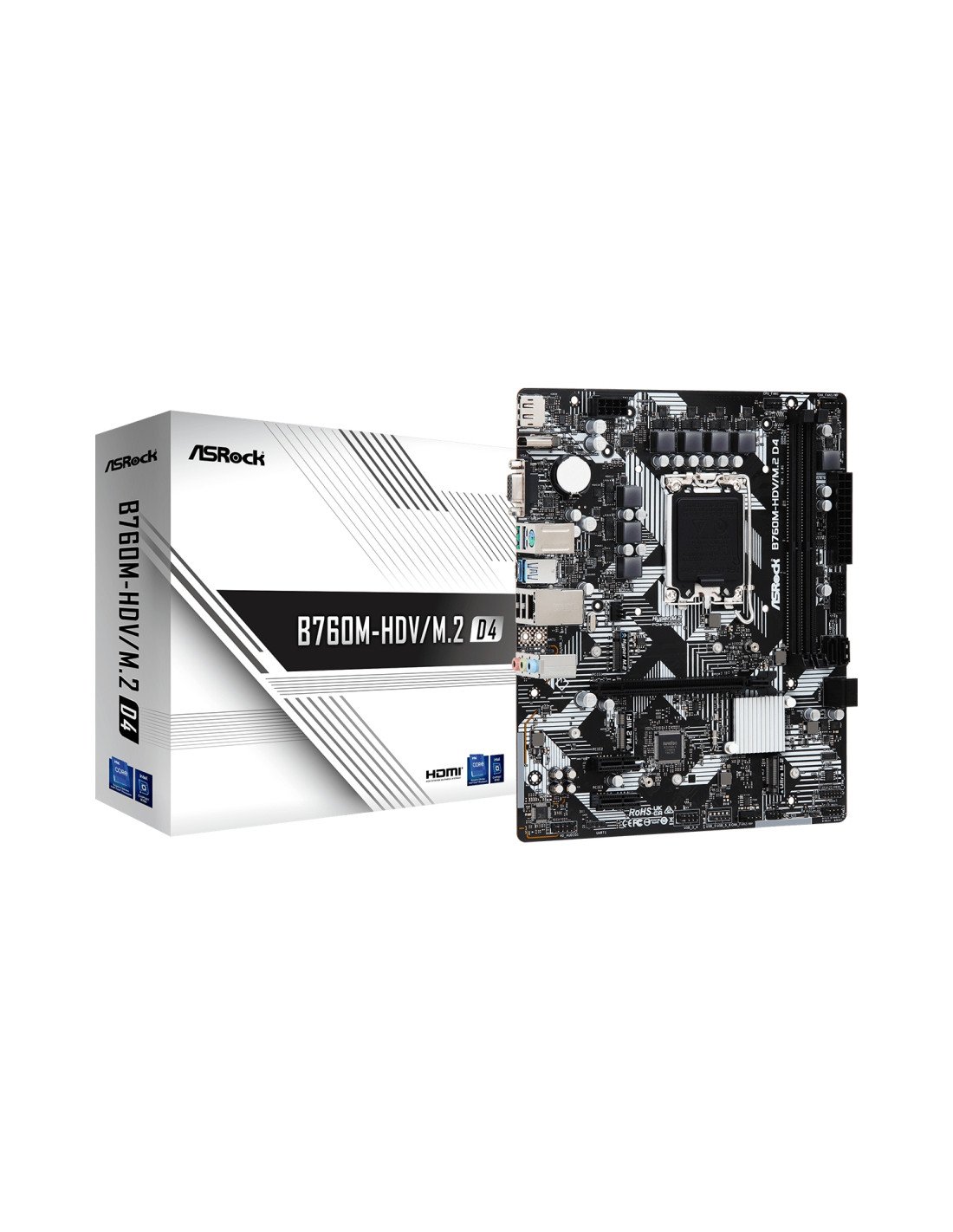 Asrock B760M-HDV/M.2 D4 Intel B760 LGA 1700 micro ATX