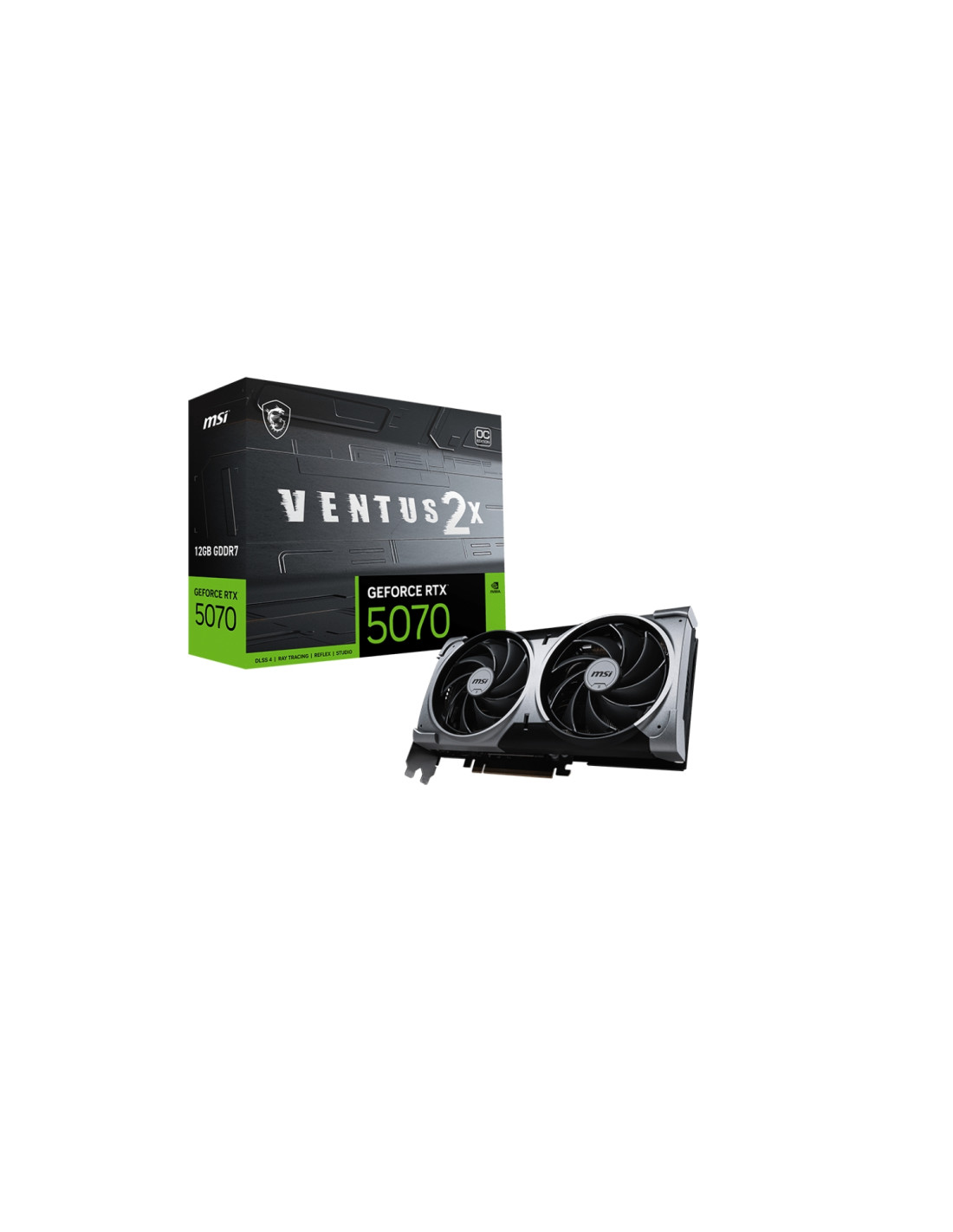 MSI GeForce RTX 5070 12G VENTUS 2X OC NVIDIA 12 GB GDDR7