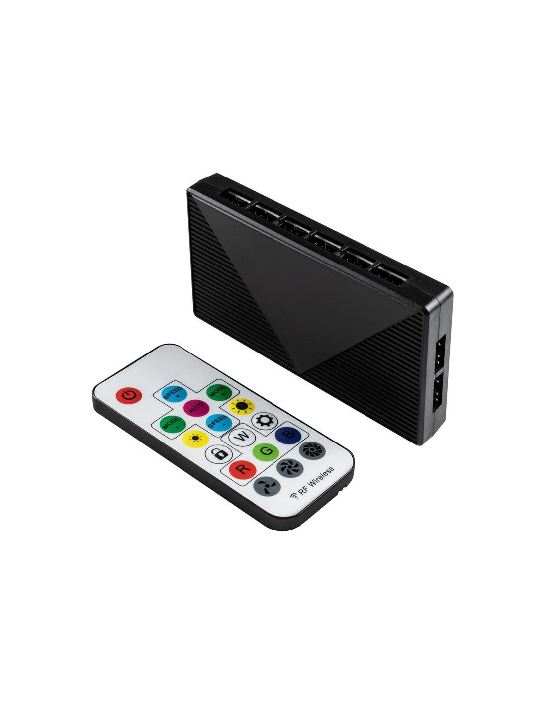 PACK 3 VENTILADORES 12CM UNYKACH CANDY 30 ARGB + CONTROLADORA