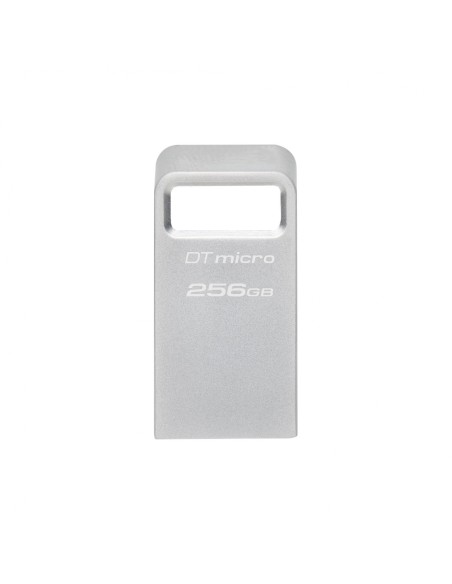 Kingston Technology DataTraveler Micro unidad flash USB 256 GB USB tipo A 3.2 Gen 1 (3.1 Gen 1) Plata
