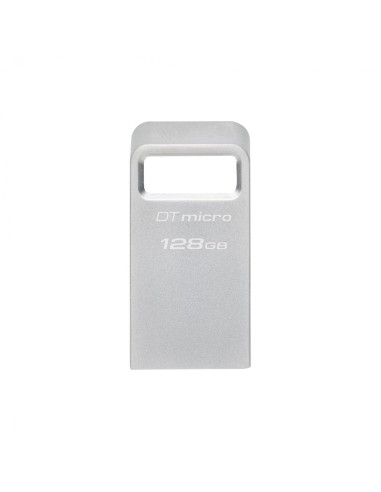Kingston Technology DataTraveler Micro unidad flash USB 128 GB USB tipo A 3.2 Gen 1 (3.1 Gen 1) Plata