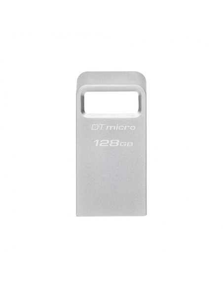 Kingston Technology DataTraveler Micro unidad flash USB 128 GB USB tipo A 3.2 Gen 1 (3.1 Gen 1) Plata