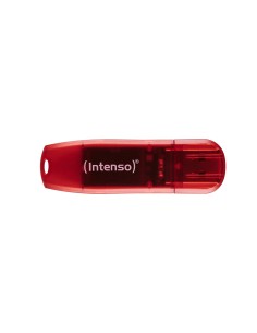Intenso Rainbow Line unidad flash USB 128 GB USB tipo A 2.0 Rojo, Transparente