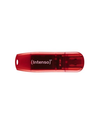 Intenso Rainbow Line unidad flash USB 128 GB USB tipo A 2.0 Rojo, Transparente