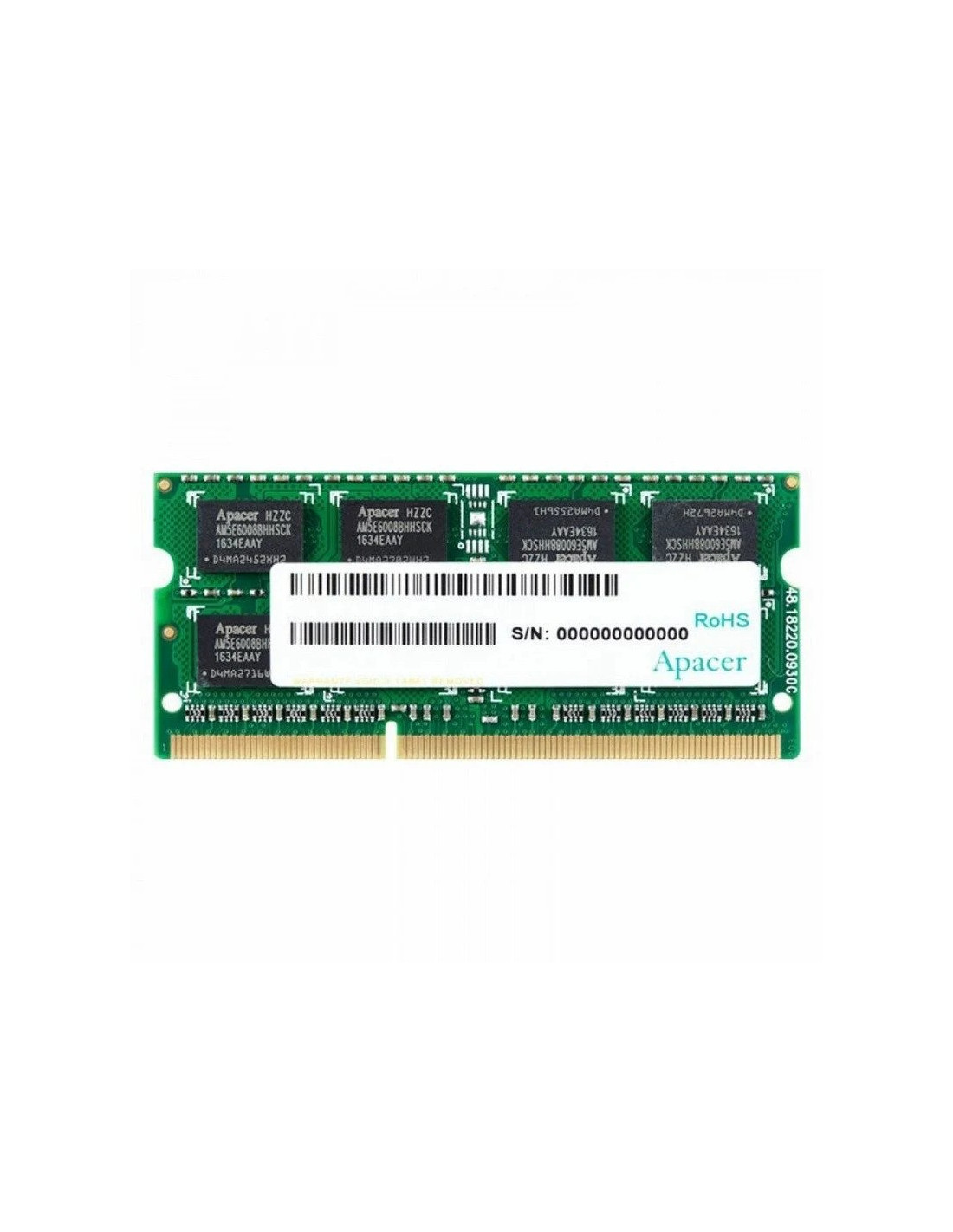 MEMORIA SODIMM 8GB APACER DDR3 1333MHZ - 1600MHZ 1.35V
