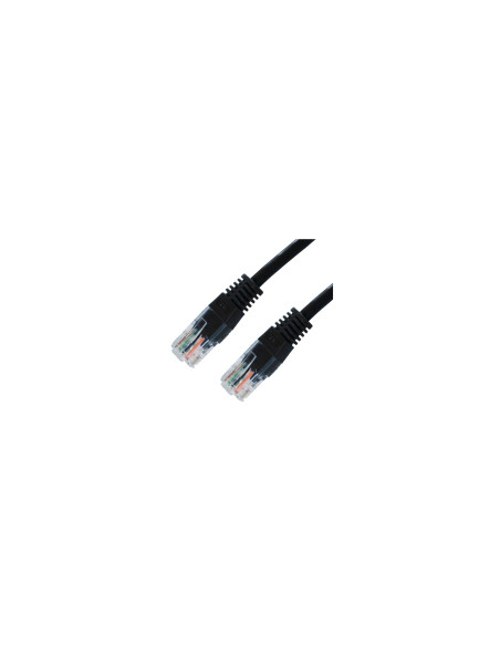 Nanocable CABLE RED LATIGUILLO RJ45 CAT.5E UTP AWG24, NEGRO, 2.0 M