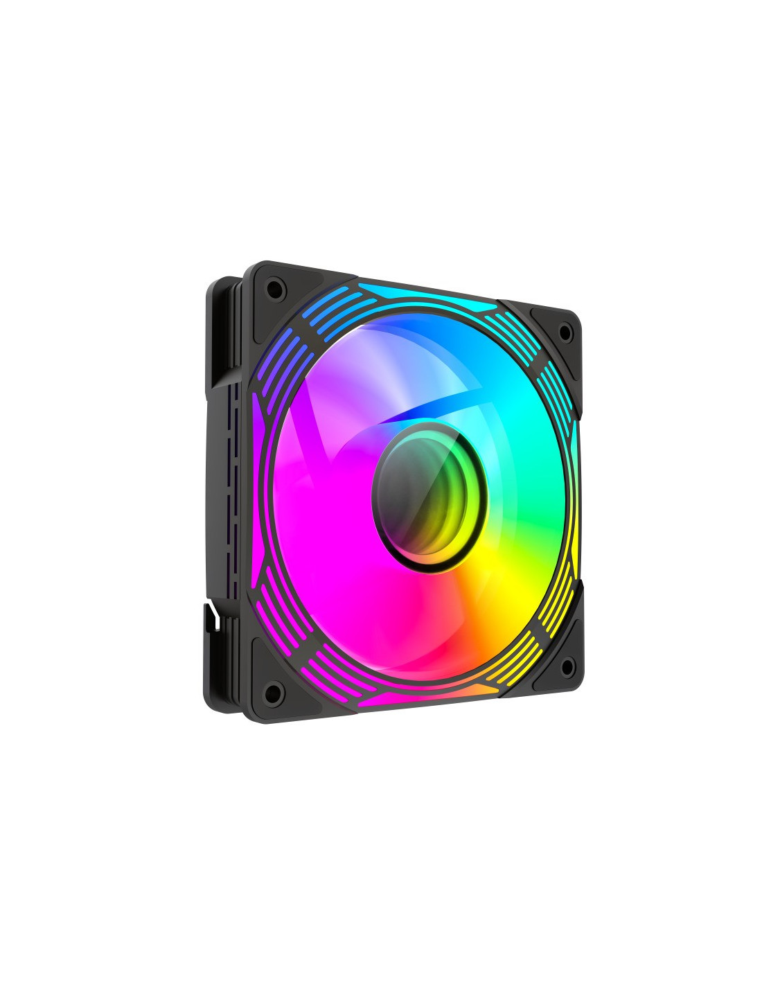 VENTILADOR GM 12CM ADICIONAL GAMING CHASIS ARGB SILENCIOSO BLACK