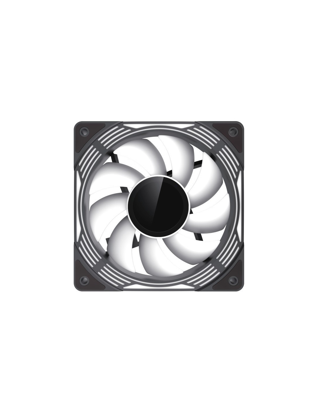 VENTILADOR GM 12CM ADICIONAL GAMING CHASIS ARGB SILENCIOSO BLACK