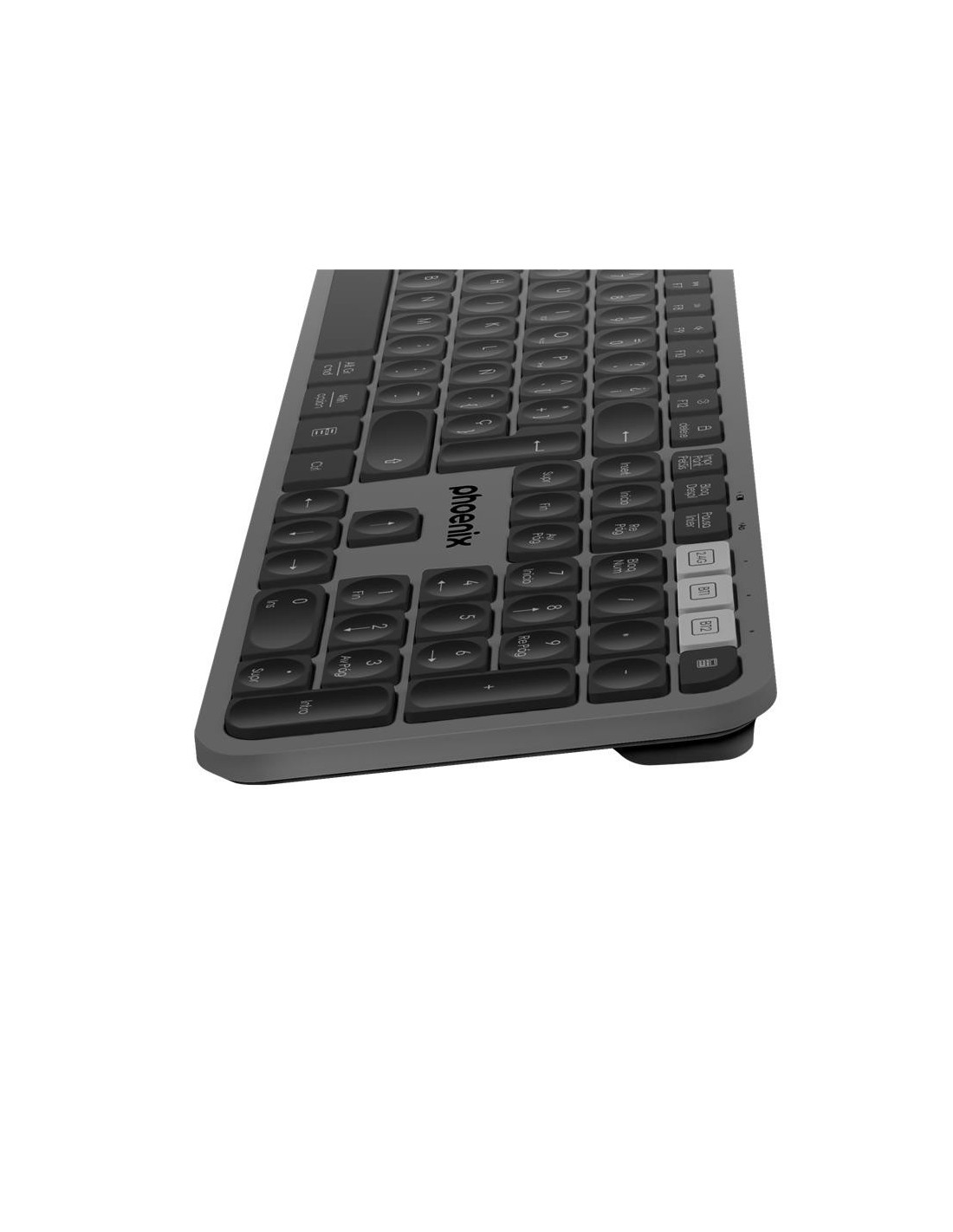 TECLADO PHOENIX K300 MULTIDISPOSITIVO WIRELESS BLACK