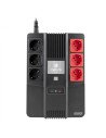 SAI OFFLINE NGS 600VA 360W PROTECCION SOBRECARGAS CORTOCIRCUITO 6XTOMAS SCHUKO AVR BACK BOOST NEGRO FORTRESSBUNKER