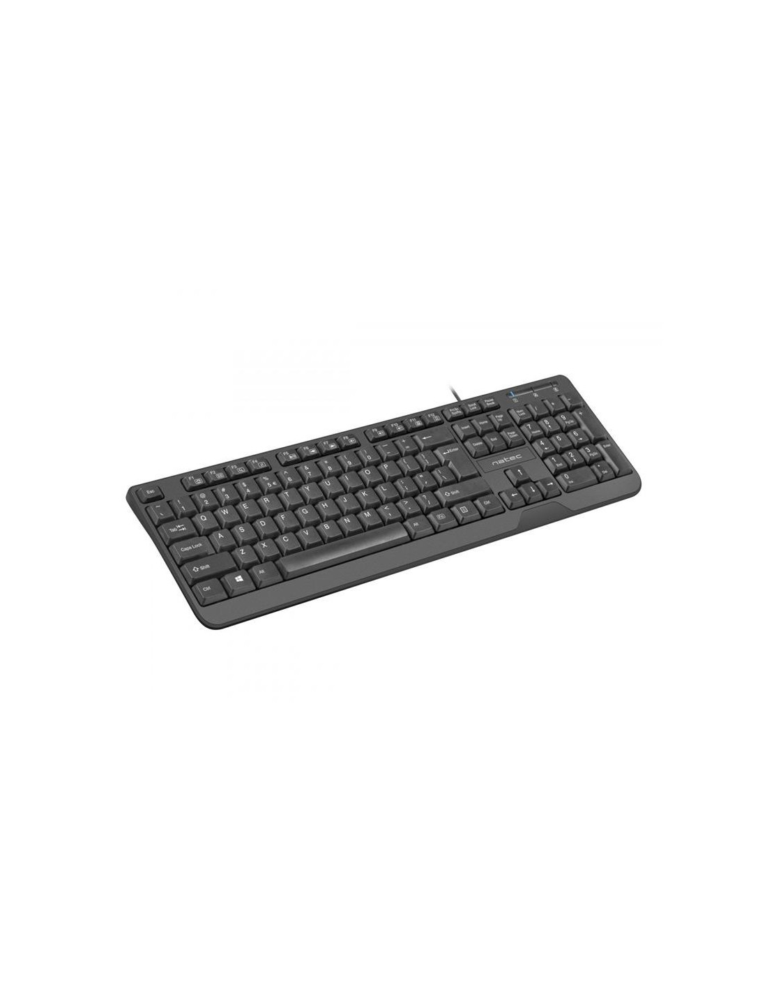 TECLADO NATEC TROUT SLIM USB MULTIMEDIA BLACK