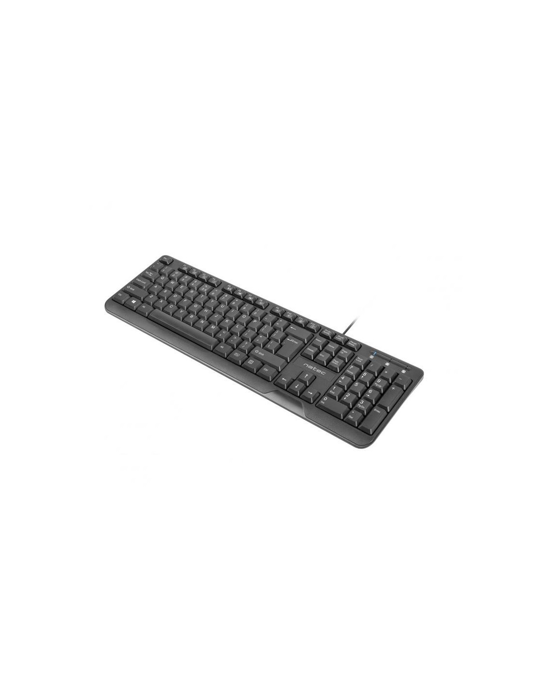 TECLADO NATEC TROUT SLIM USB MULTIMEDIA BLACK
