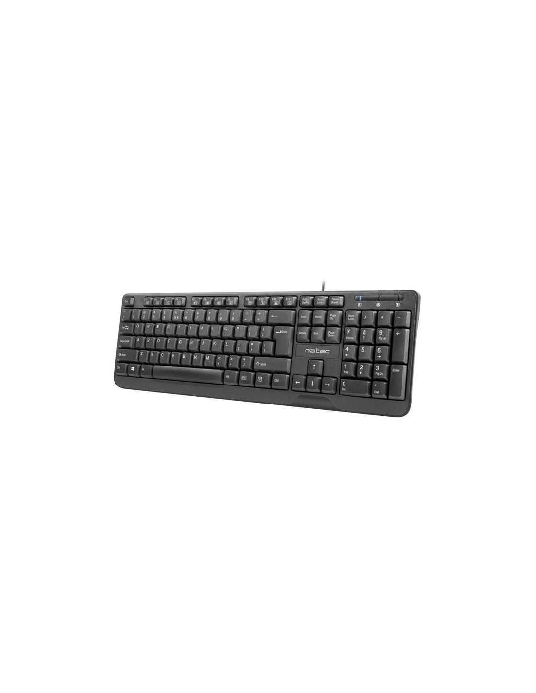 TECLADO NATEC TROUT SLIM USB MULTIMEDIA BLACK