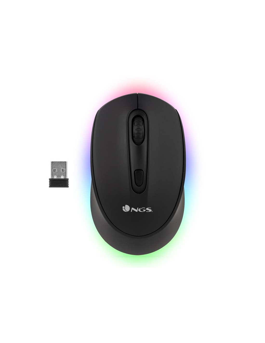 RATON NGS SMOG MULTIDEVICE WIRELESS BLUETOOTH RECARGABLE LED BLACK